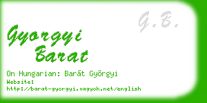 gyorgyi barat business card