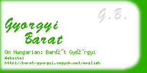 gyorgyi barat business card